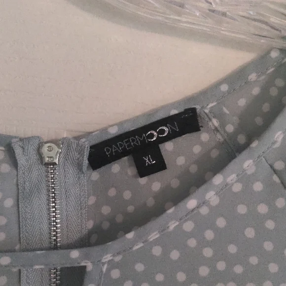 EUC✨ PAPERMOON XL mint/light blue Coraley 3/4 Tie Sleeve Blouse from Stitchfix - Picture 14 of 17